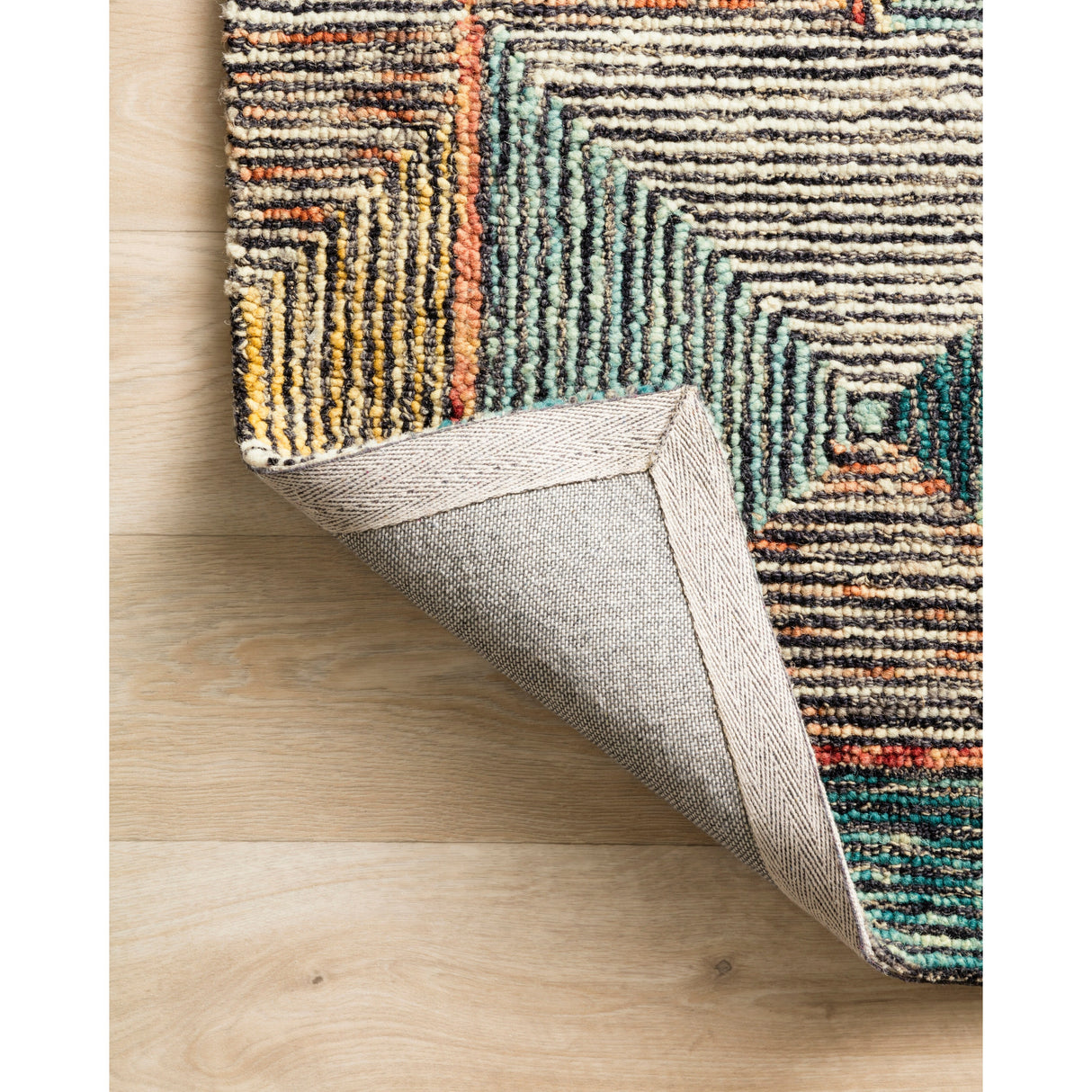 Alexander Home Kaleidoscope Geometric Hand-Hooked Wool Rug