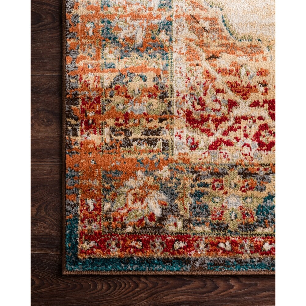 Alexander Home Karla Sunset Oriental Area Rug
