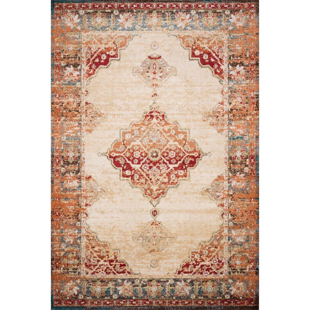 Alexander Home Karla Sunset Oriental Area Rug