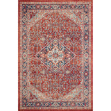 Alexander Home Katherine Boho Floral Border Distressed Rug
