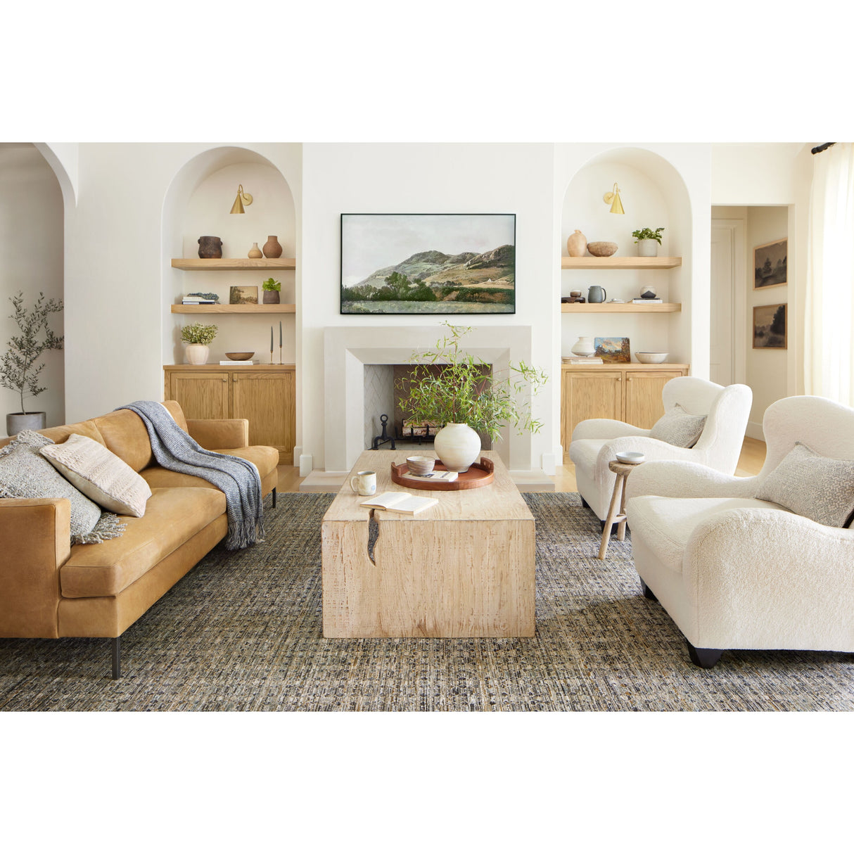 Alexander Home Manhattan Modern Diamond Area Rug