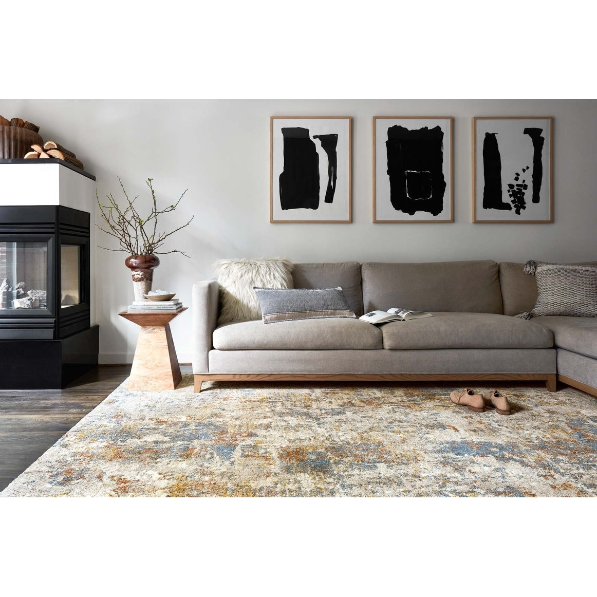 Alexander Home Mid-Century Modern Abstract Area Rug