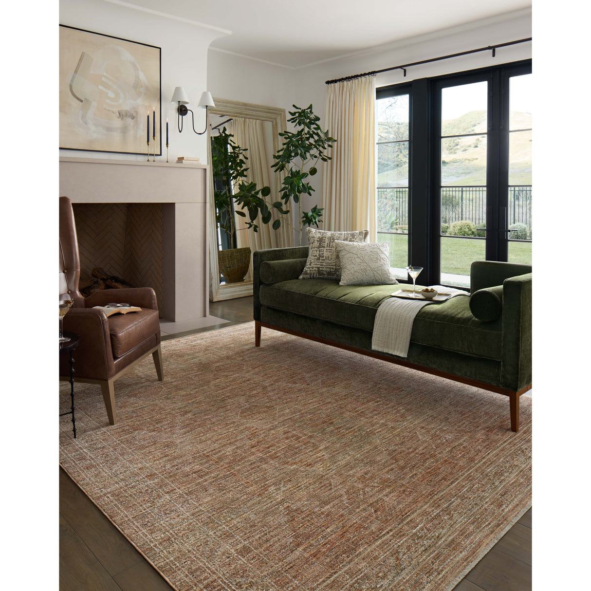 Alexander Home Tamara Abstract Mid-Century Modern Area Rug