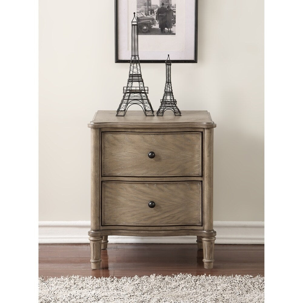 Alexi Two Drawer Nightstand by Greyson Living