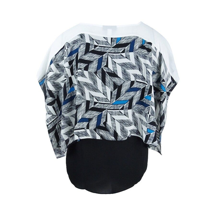 Alfani Women's Printed Overlay Top