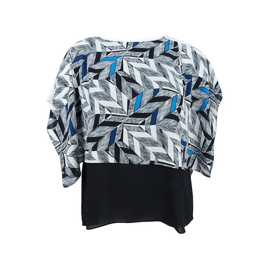 Alfani Women's Printed Overlay Top