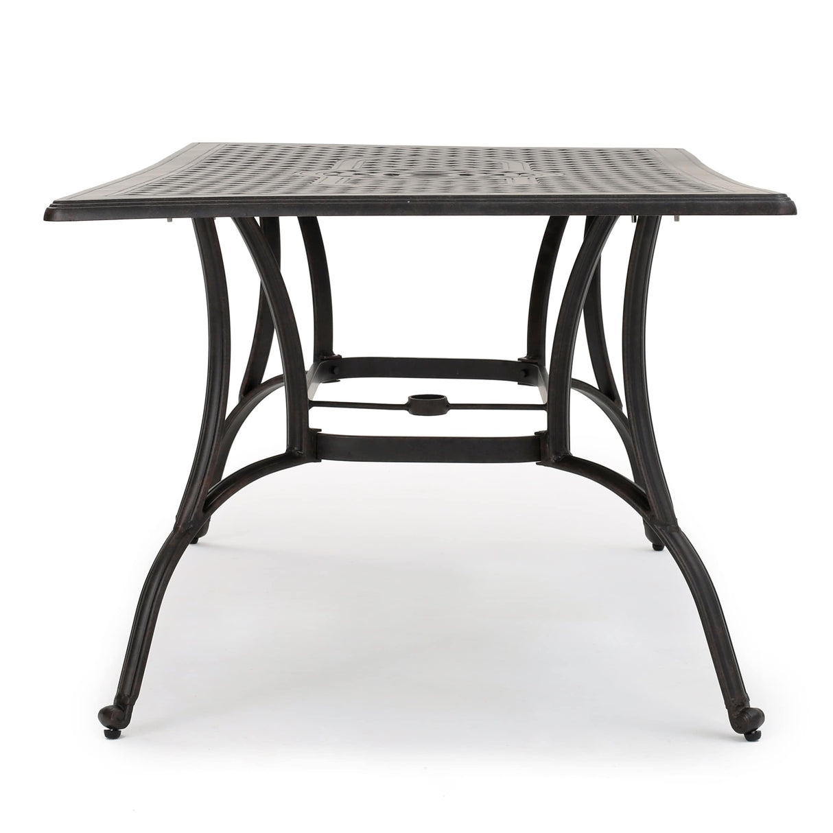 Alfresco Cast Aluminum Patio Dining Table by Christopher Knight Home - 67.50 L x 37.50 W x 29 H