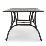 Alfresco Cast Aluminum Patio Dining Table by Christopher Knight Home - 67.50 L x 37.50 W x 29 H