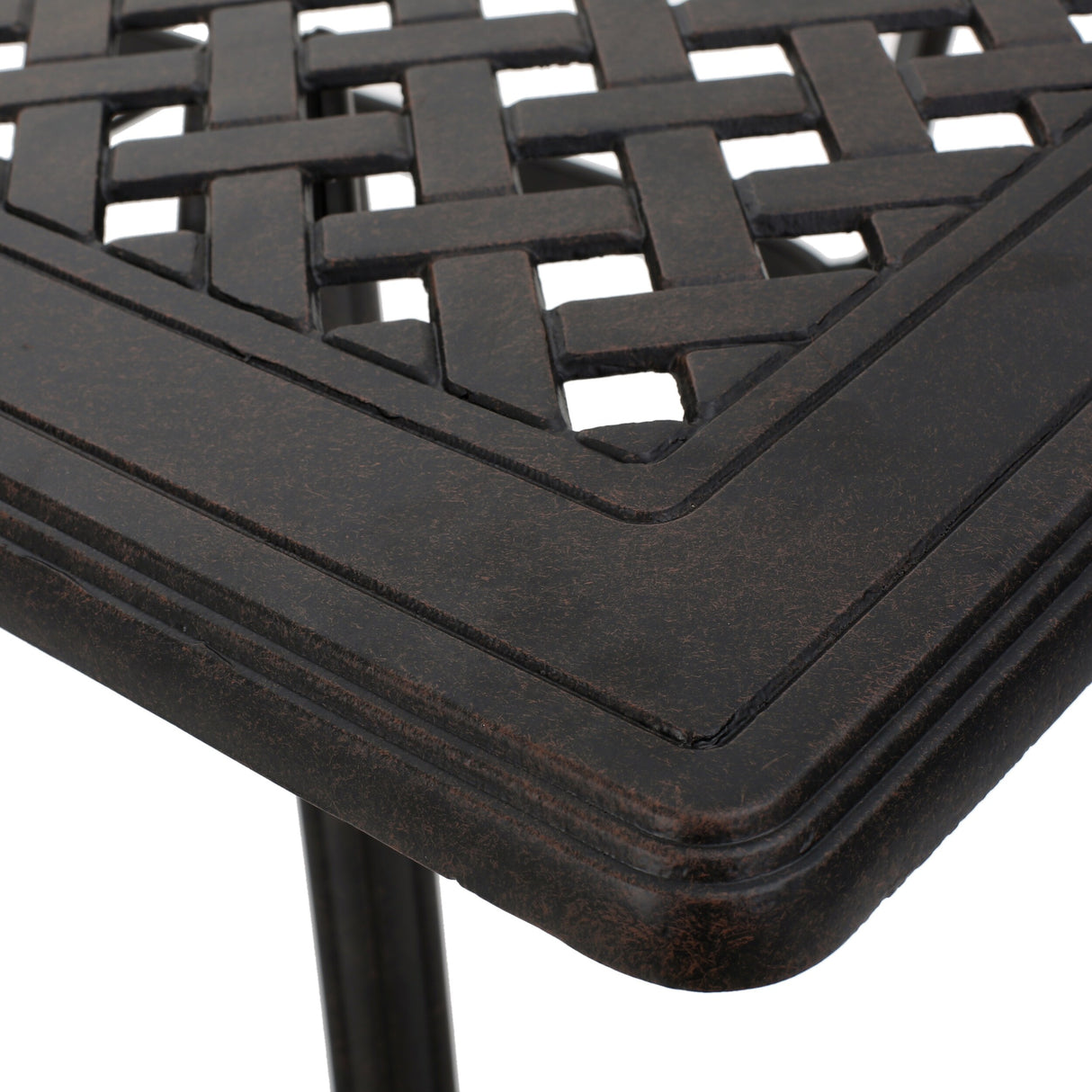 Alfresco Cast Aluminum Patio Dining Table by Christopher Knight Home - 67.50 L x 37.50 W x 29 H