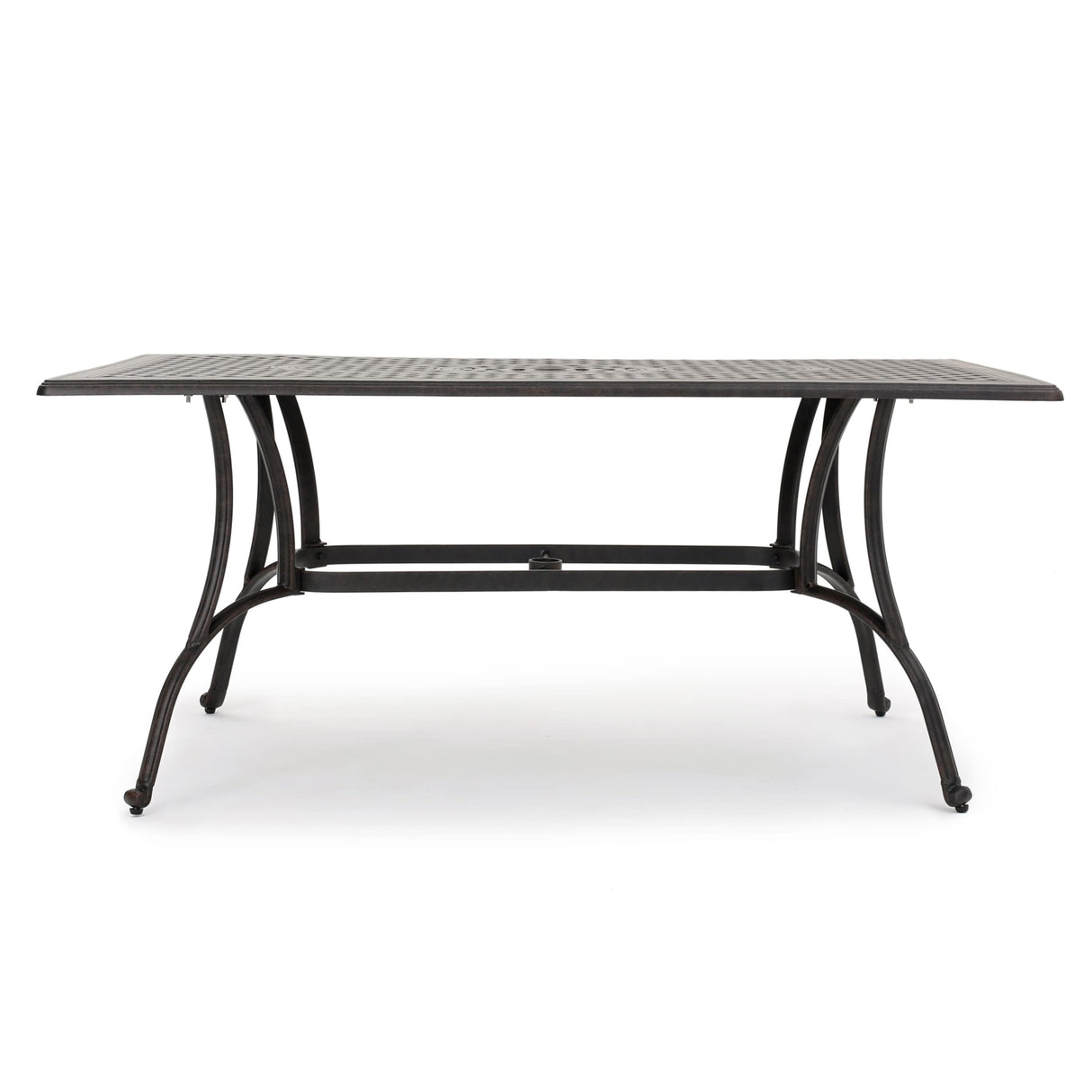 Alfresco Cast Aluminum Patio Dining Table by Christopher Knight Home - 67.50 L x 37.50 W x 29 H