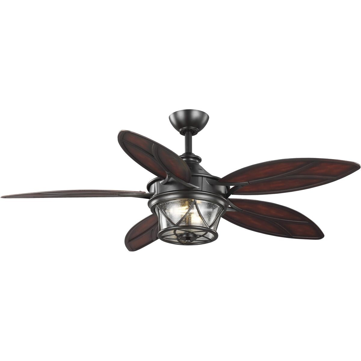 Alfresco Collection 54" Indoor Outdoor Five-Blade Architectural Bronze Ceiling Fan - 13.580" x 36.690" x 17.320"