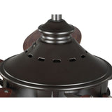 Alfresco Collection 54" Indoor Outdoor Five-Blade Architectural Bronze Ceiling Fan - 13.580" x 36.690" x 17.320"