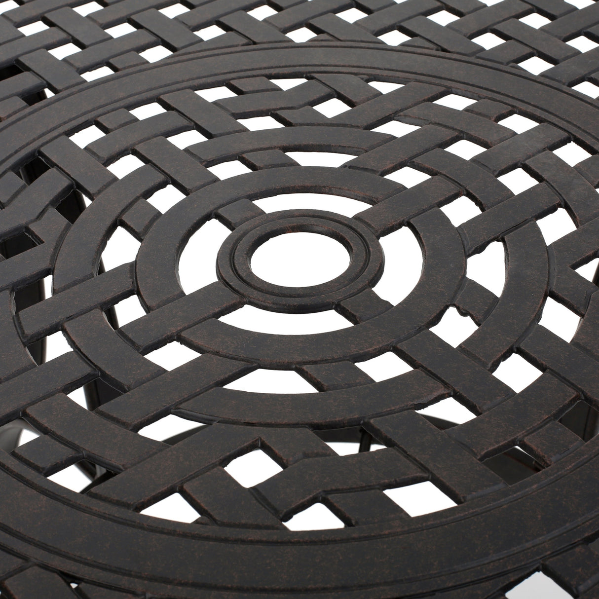 Alfresco Outdoor Cast Aluminum Circular Dining Table (ONLY) by Christopher Knight Home - 48.43 L x 48.43 W x 28.74 H
