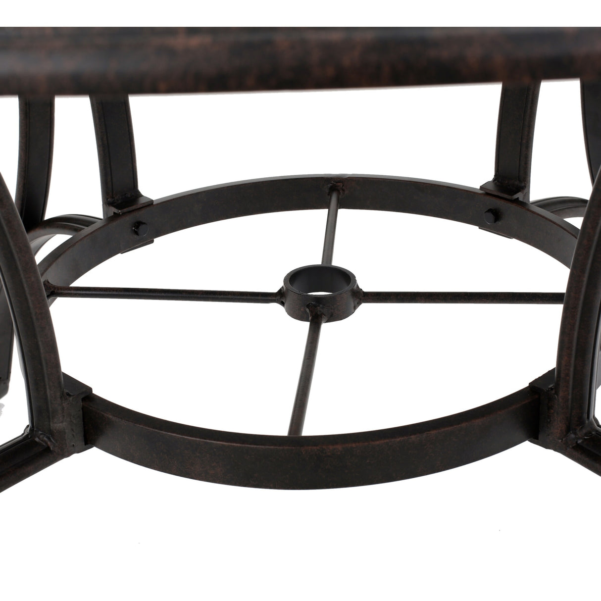 Alfresco Outdoor Cast Aluminum Circular Dining Table (ONLY) by Christopher Knight Home - 48.43 L x 48.43 W x 28.74 H