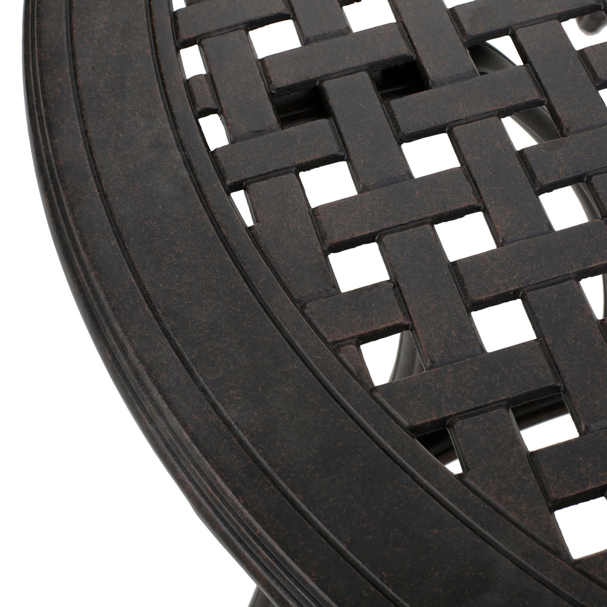 Alfresco Outdoor Cast Aluminum Circular Dining Table (ONLY) by Christopher Knight Home - 48.43 L x 48.43 W x 28.74 H