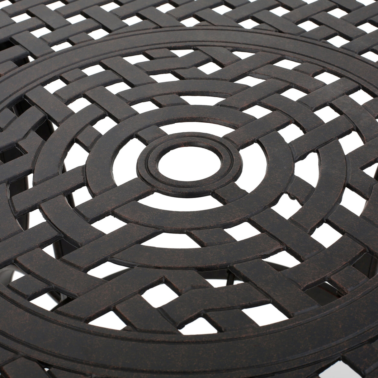 Alfresco Outdoor Cast Aluminum Circular Dining Table (ONLY) by Christopher Knight Home - 48.43 L x 48.43 W x 28.74 H