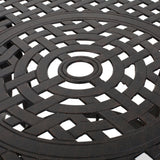 Alfresco Outdoor Cast Aluminum Circular Dining Table (ONLY) by Christopher Knight Home - 48.43 L x 48.43 W x 28.74 H