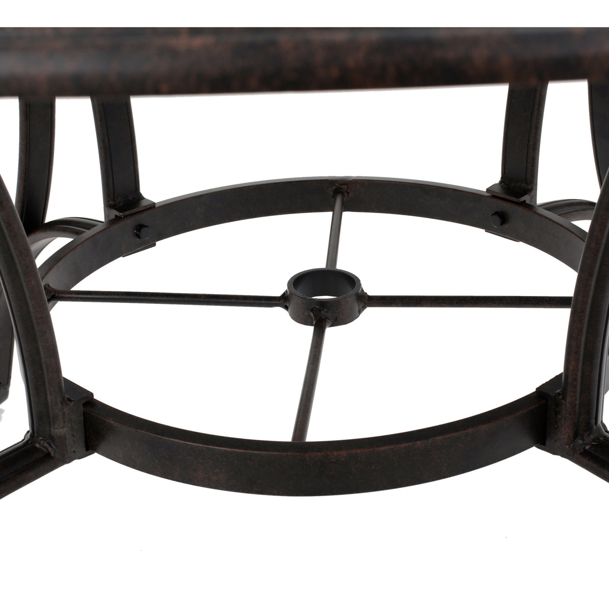 Alfresco Outdoor Cast Aluminum Circular Dining Table (ONLY) by Christopher Knight Home - 48.43 L x 48.43 W x 28.74 H