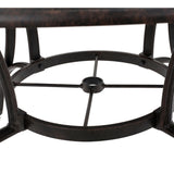 Alfresco Outdoor Cast Aluminum Circular Dining Table (ONLY) by Christopher Knight Home - 48.43 L x 48.43 W x 28.74 H