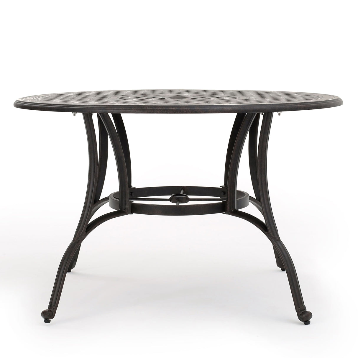 Alfresco Outdoor Cast Aluminum Circular Dining Table (ONLY) by Christopher Knight Home - 48.43 L x 48.43 W x 28.74 H