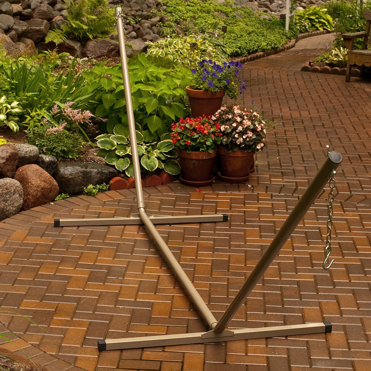 Algoma Tri-Beam Metal Hammock Stand