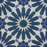 Handmade Alhambra in Navy Blue, Purple Tile, Pack of 12 (Morocco)