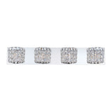 Alico Rondell 4-light Vanity with Chrome and Clear Crystal Glass