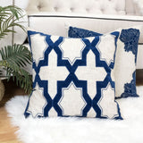 Alina Embroidery 20" Square Decorative Throw Pillow