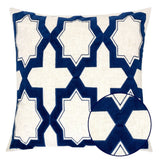 Alina Embroidery 20" Square Decorative Throw Pillow