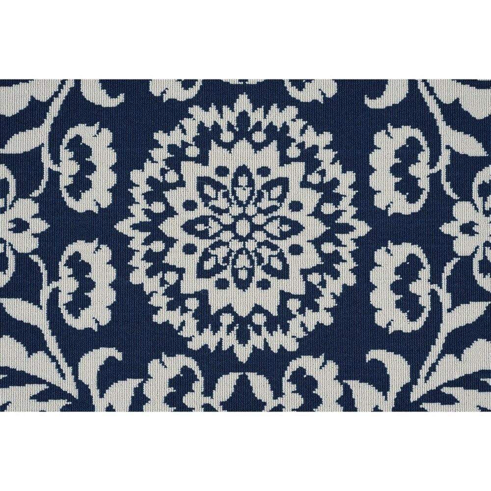 Garden Town Transitional Floral Indoor/Outdoor Area Rug - 7'10 x 10'3