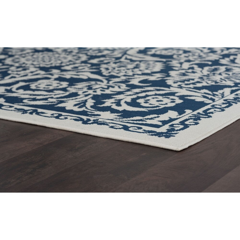 Garden Town Transitional Floral Indoor/Outdoor Area Rug - 7'10 x 10'3