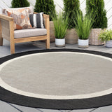 Exo Coastal Border Indoor/Outdoor Area Rug
