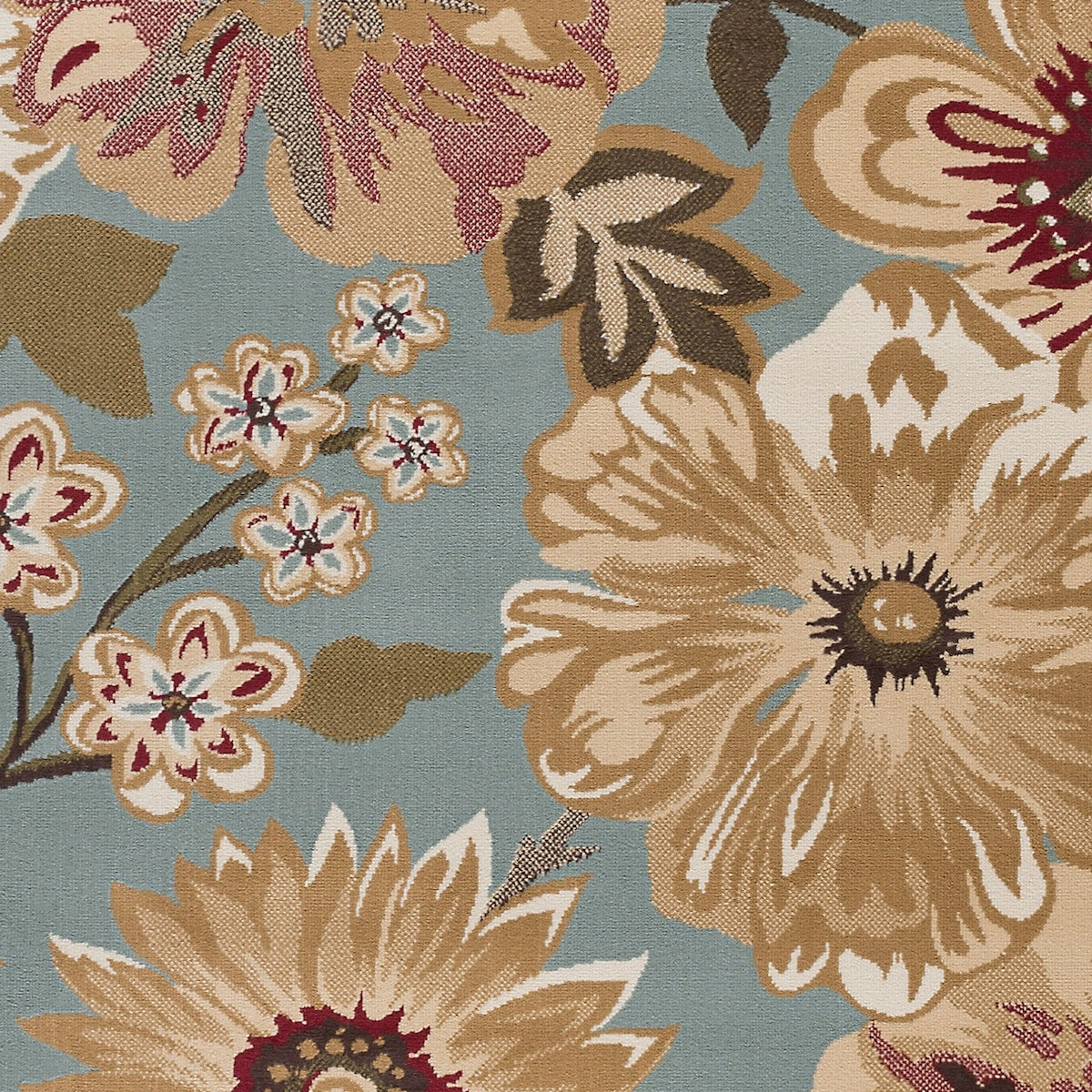 Lagoon Transitional Floral Indoor Area Rug - 7'6 x 9'10