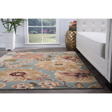 Lagoon Transitional Floral Indoor Area Rug - 7'6 x 9'10