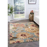 Lagoon Transitional Floral Indoor Area Rug - 7'6 x 9'10