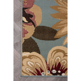 Lagoon Transitional Floral Indoor Area Rug - 7'6 x 9'10