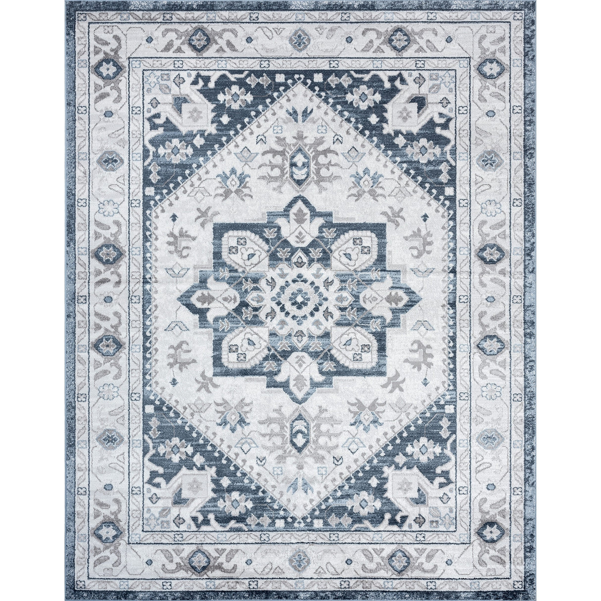 Linx Shabby Chic Medallion Indoor Area Rug