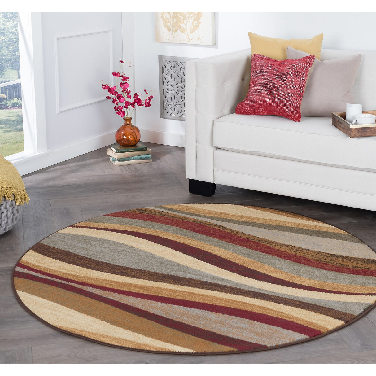 Rhythm Modern & Contemporary Abstract Indoor Area Rug