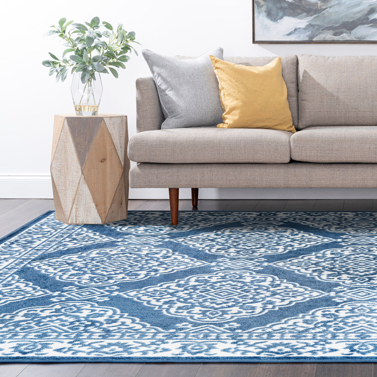 Wyman Farmhouse Floral Indoor Area Rug
