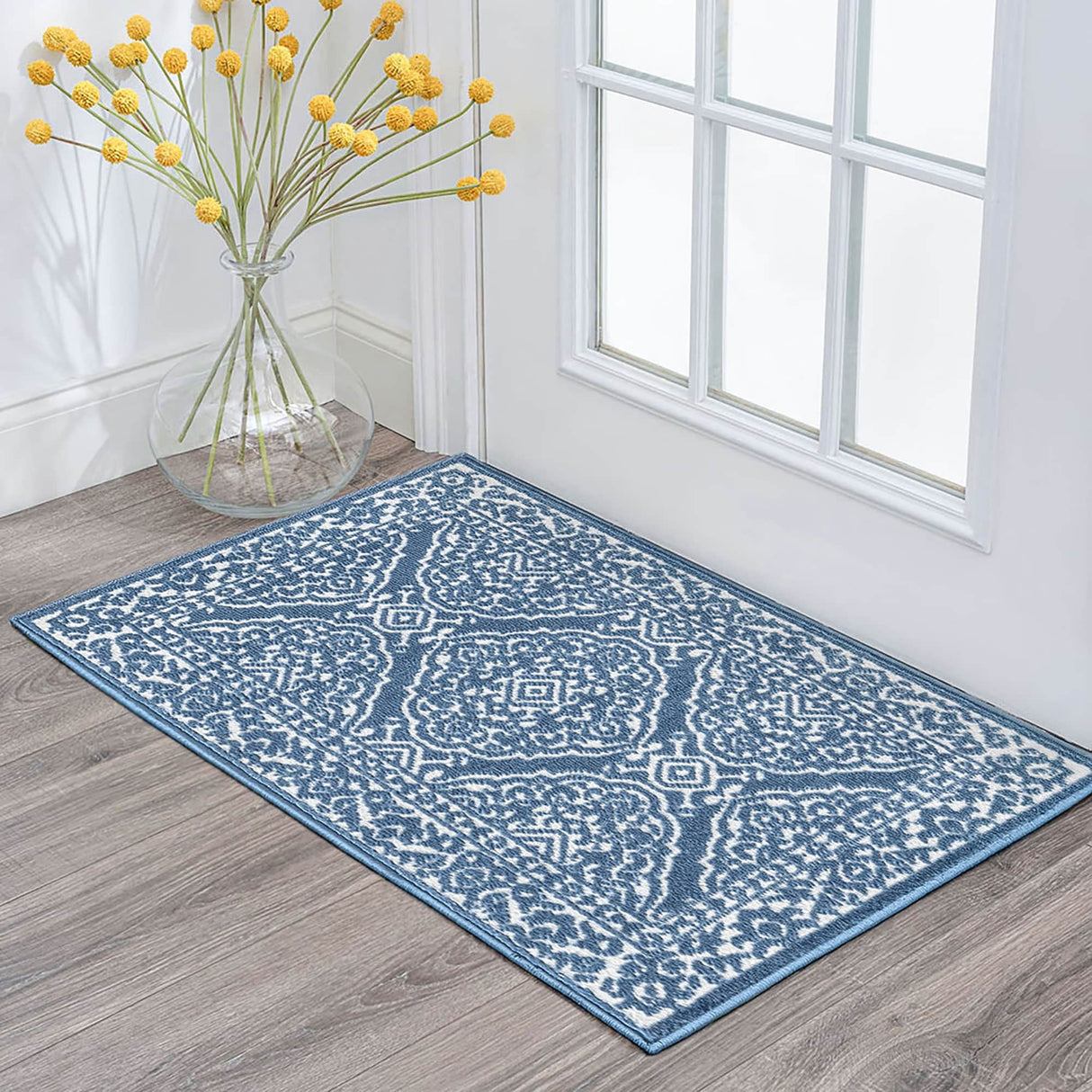 Wyman Farmhouse Floral Indoor Area Rug