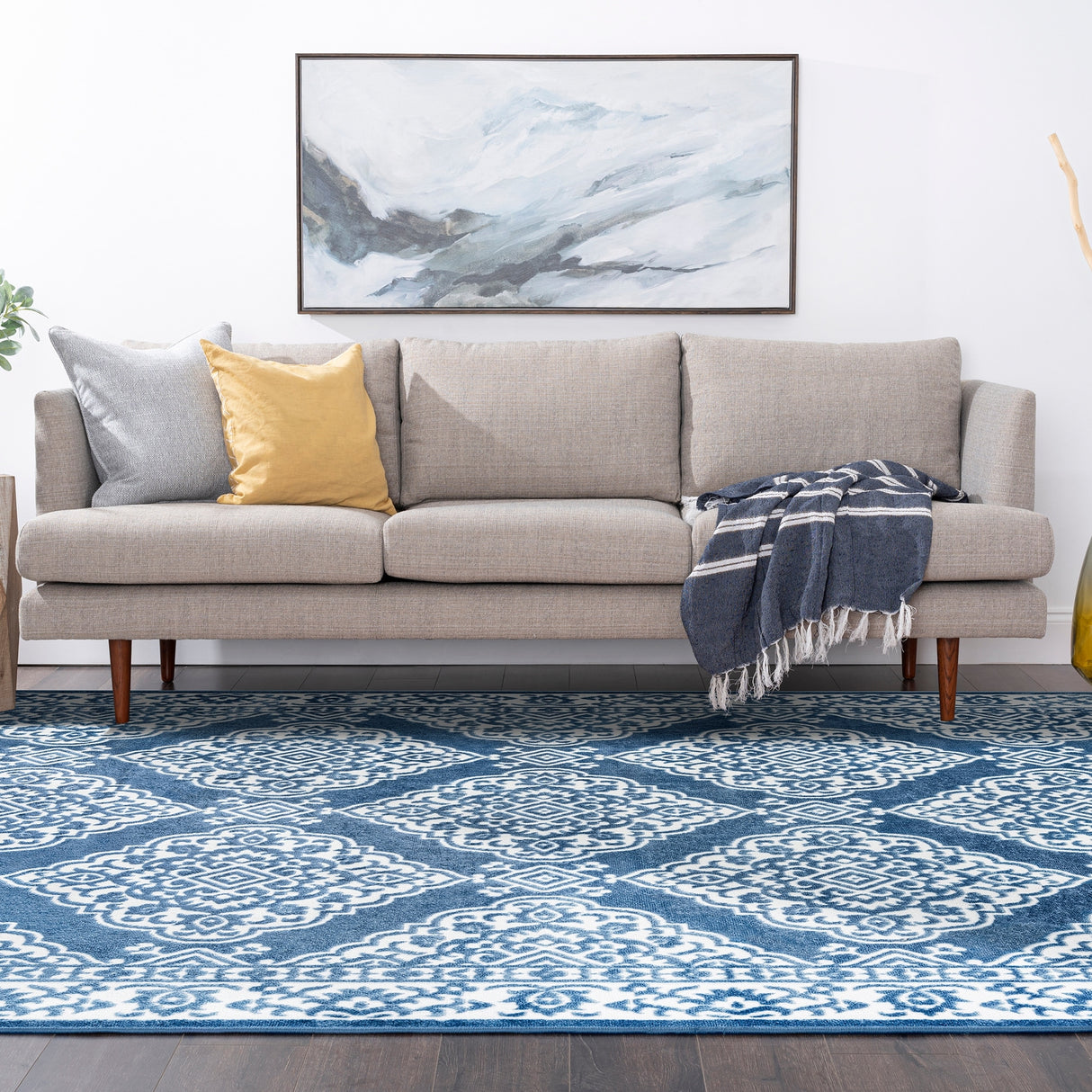 Wyman Farmhouse Floral Indoor Area Rug