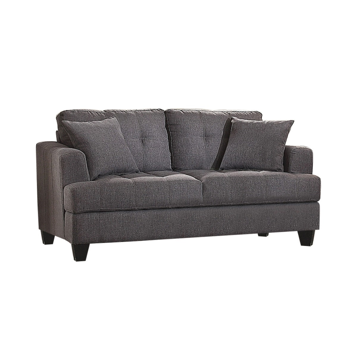 Alix Transitional Charcoal Loveseat
