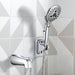 All Metal Bathtub Faucet with Sprayer, 6 Settings Handheld Shower with Switch