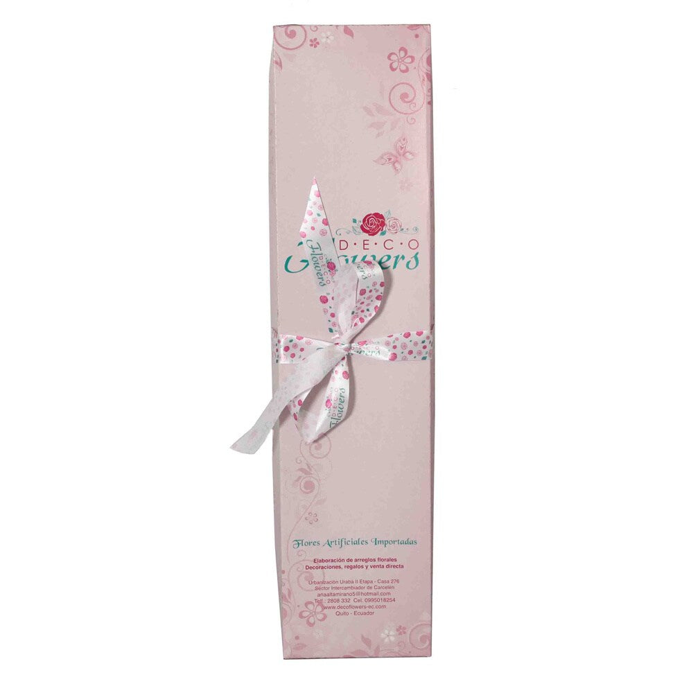 Deco Flowers All Occasion Silk Rose Flower Bouquet and Gift Box