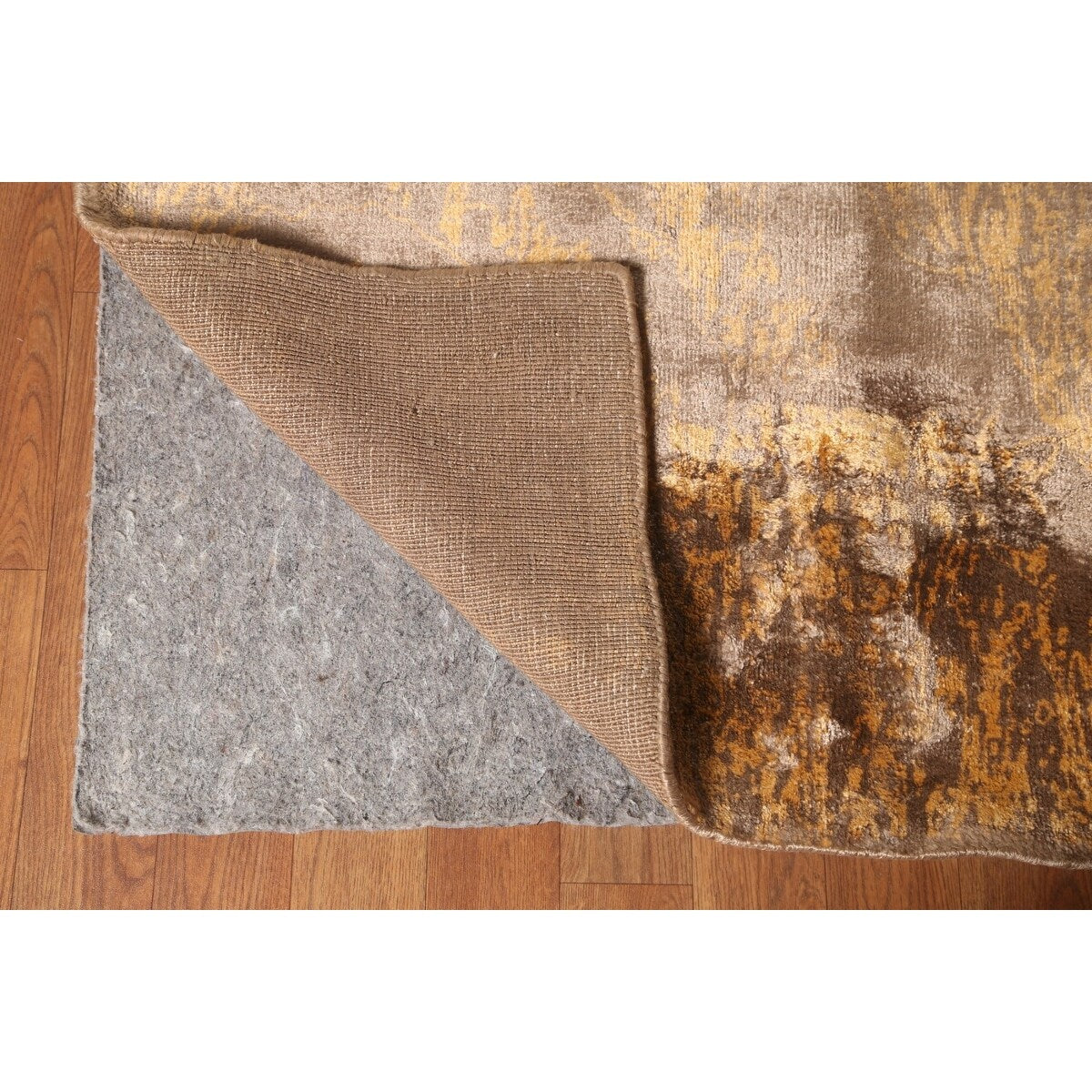 All-Over Abstract Area Rug Hand-Knotted Wool Carpet - 7'7"x 9'8"