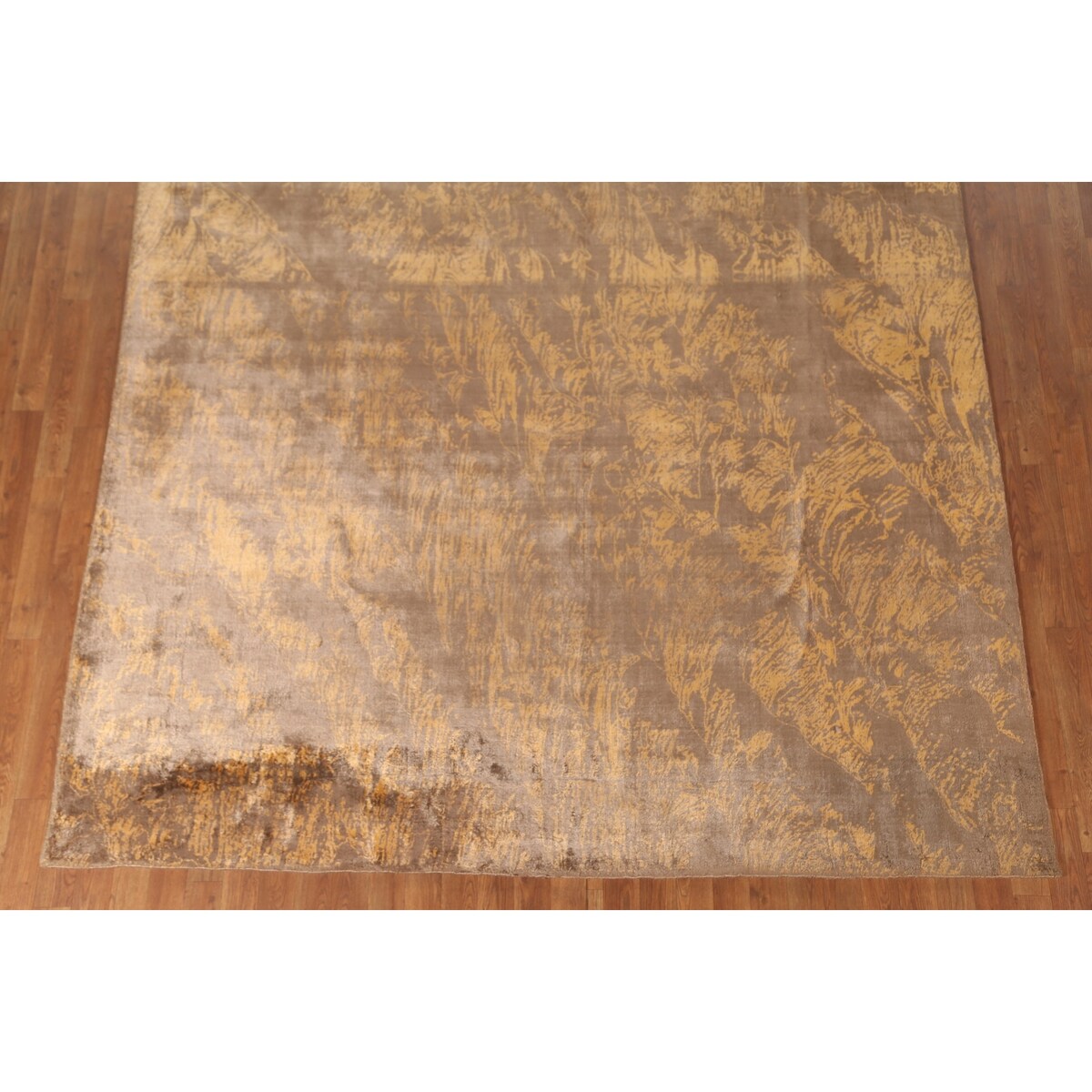All-Over Abstract Area Rug Hand-Knotted Wool Carpet - 7'7"x 9'8"