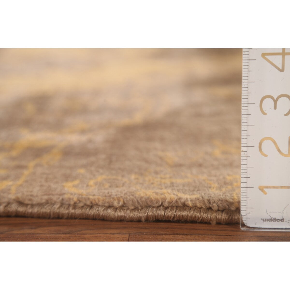 All-Over Abstract Area Rug Hand-Knotted Wool Carpet - 7'7"x 9'8"
