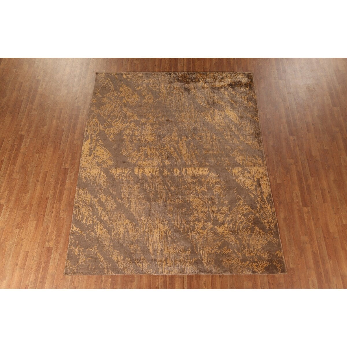 All-Over Abstract Area Rug Hand-Knotted Wool Carpet - 7'7"x 9'8"