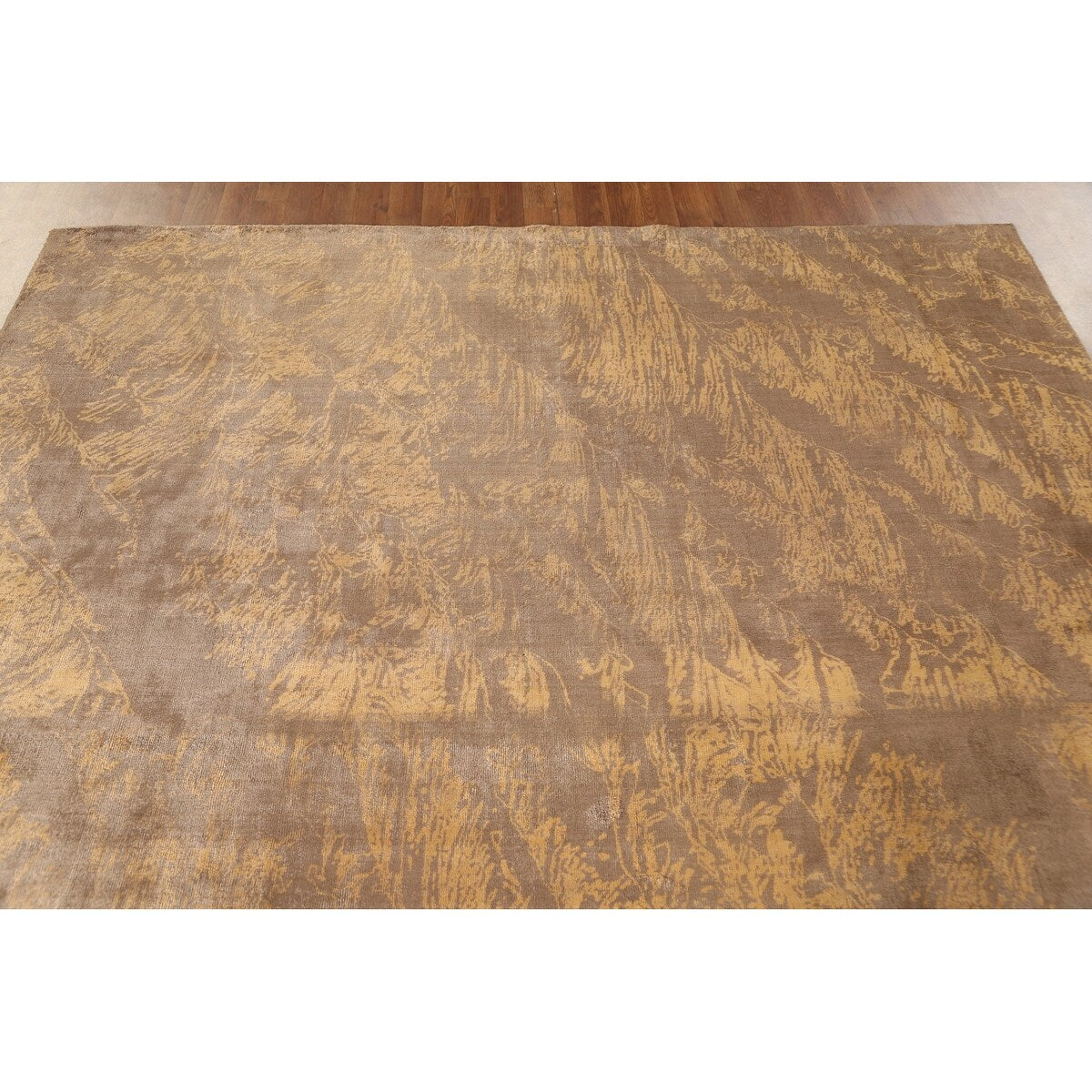 All-Over Abstract Area Rug Hand-Knotted Wool Carpet - 7'7"x 9'8"