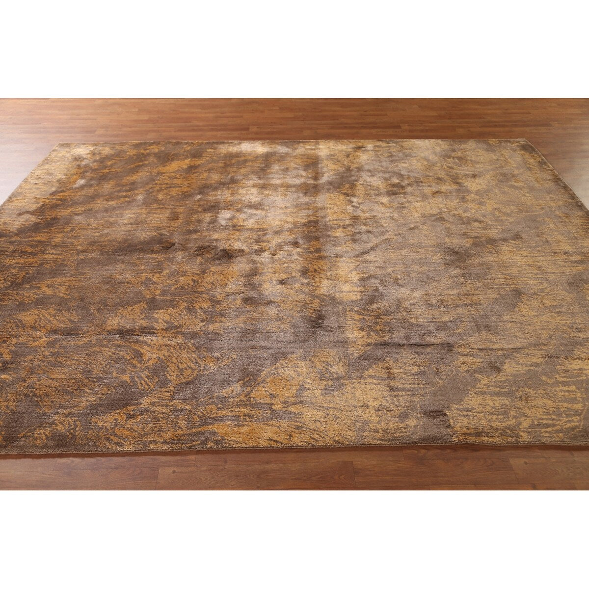 All-Over Abstract Area Rug Hand-Knotted Wool Carpet - 7'7"x 9'8"